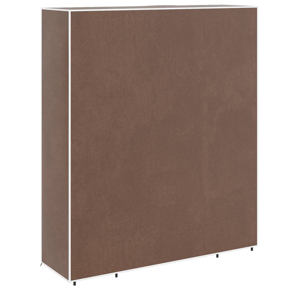 Ormar od Tkanine s Pregradama i Šipkama 45 x 150 x 176 cm Smeđi