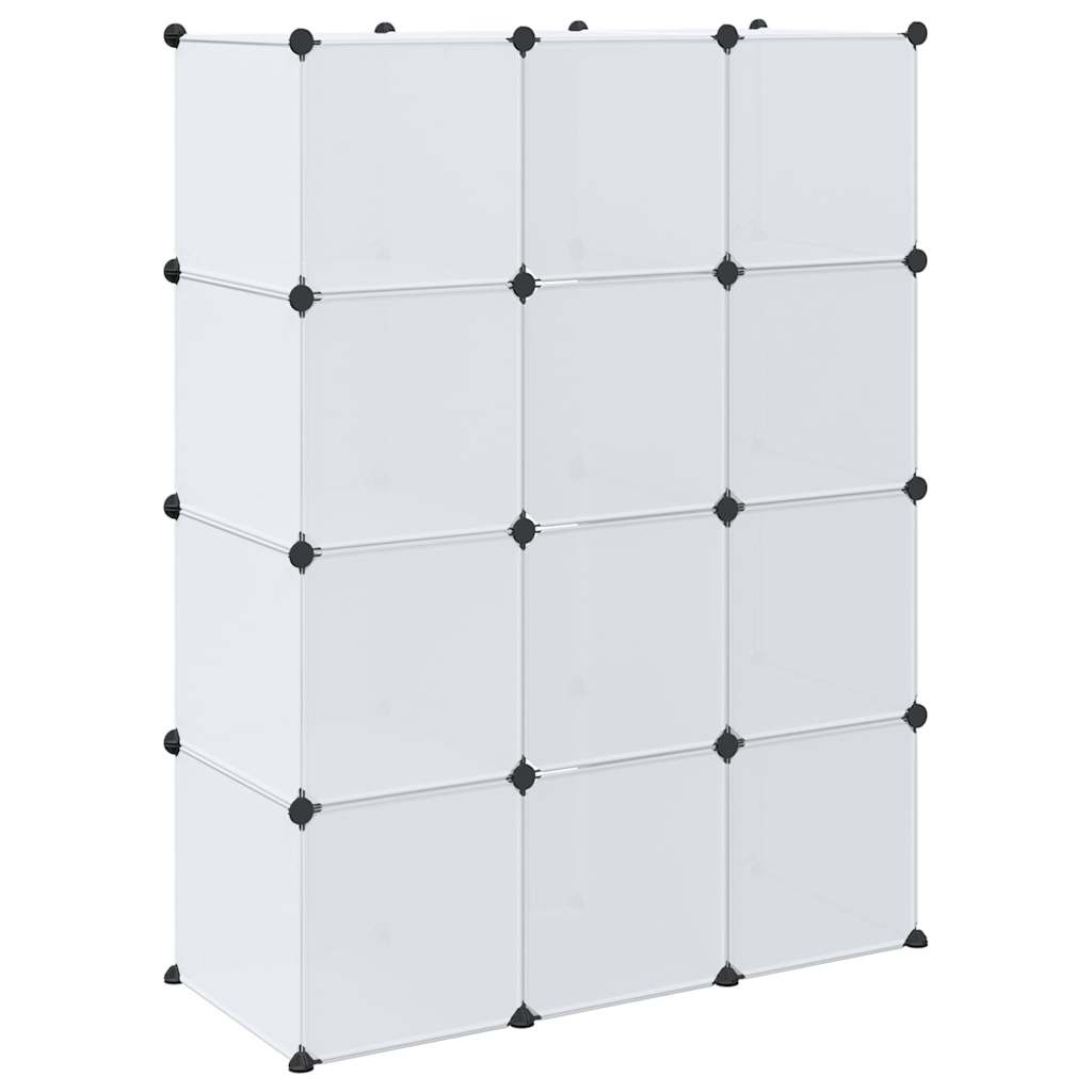 Modularni ormarić s 9 odjeljaka 109x36,5x143 cm bijeli