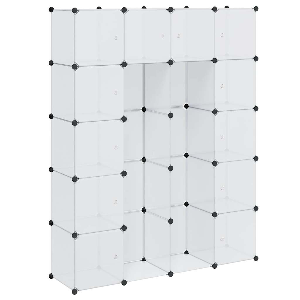 Modularni ormarić s 14 pretinaca bijeli 37 x 146 x 180,5 cm