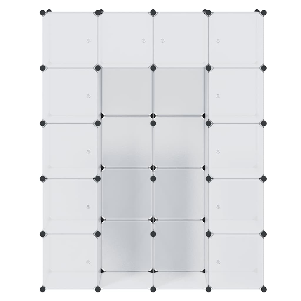 Modularni ormarić s 14 pretinaca bijeli 37 x 146 x 180,5 cm