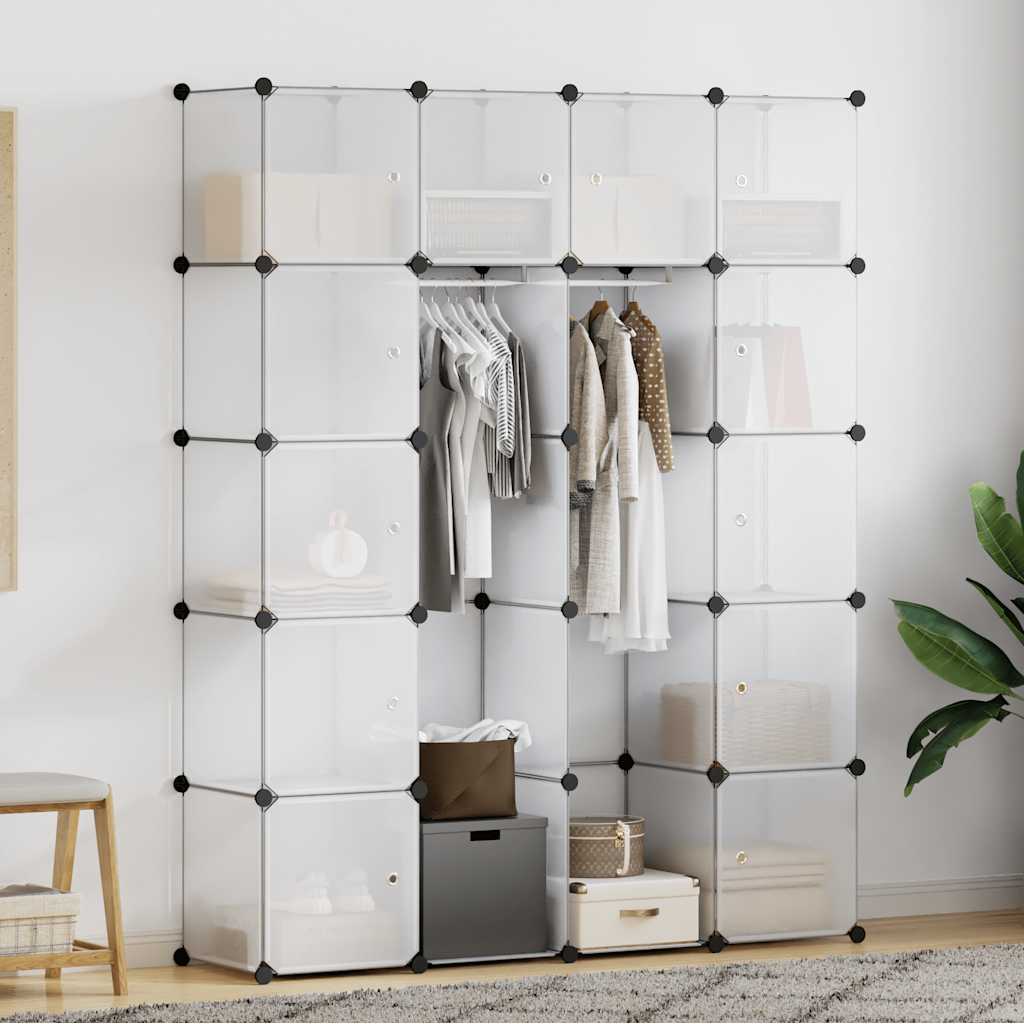 Modularni ormarić s 14 pretinaca bijeli 37 x 146 x 180,5 cm