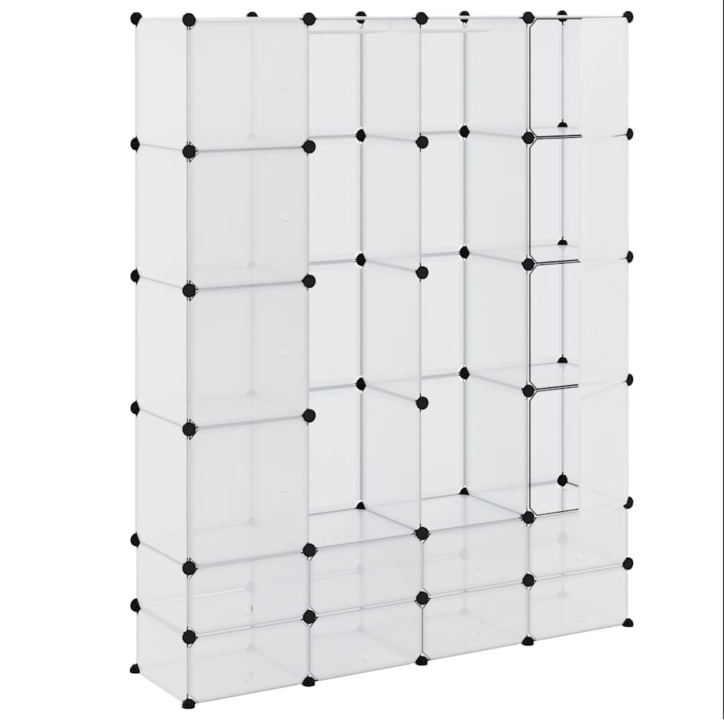 Modularni ormarić s 18 pretinaca bijeli 37 x 146 x 180,5 cm