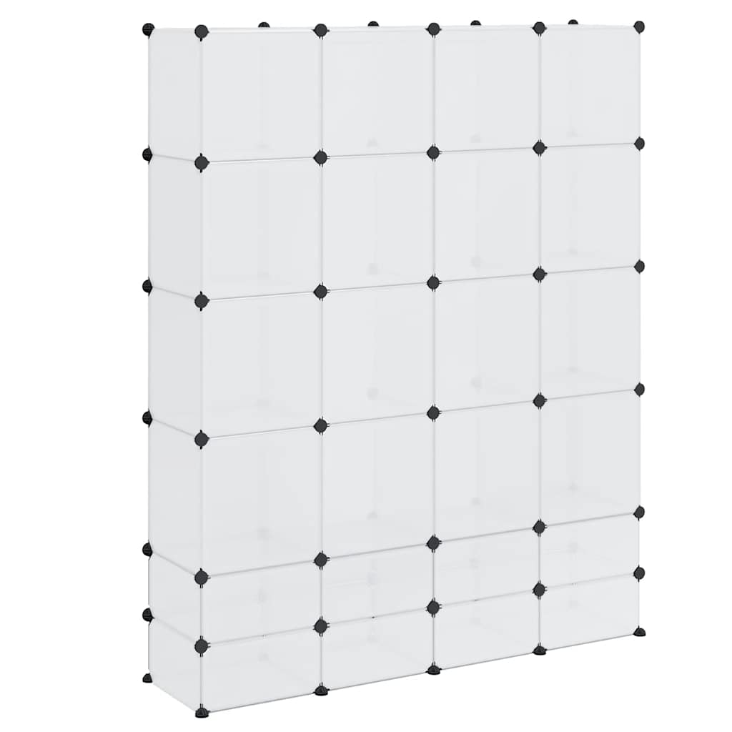 Modularni ormarić s 18 pretinaca bijeli 37 x 146 x 180,5 cm