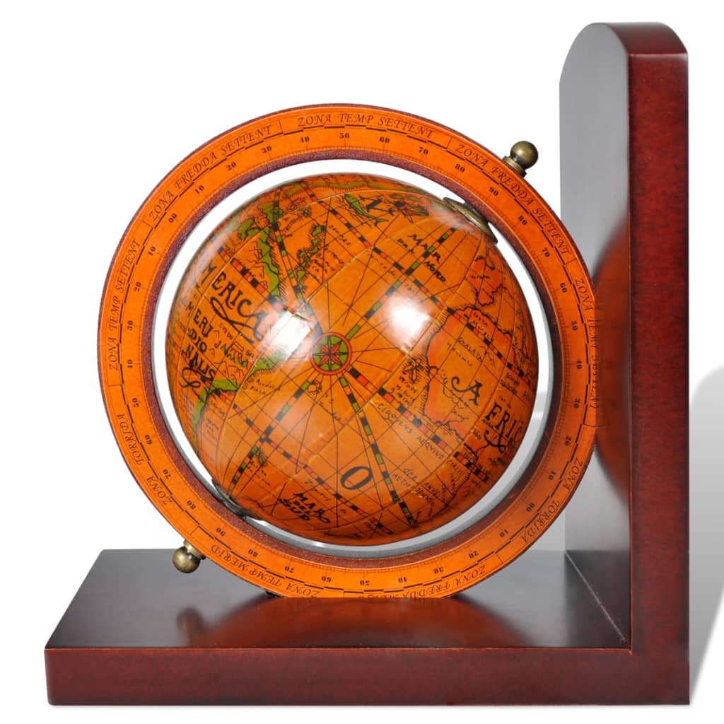 Podupirač za knjige u obliku globusa 2 kom
