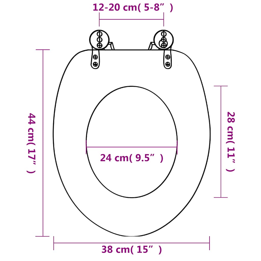 Sjedalo za WC školjku MDF dezen morske zvijezde