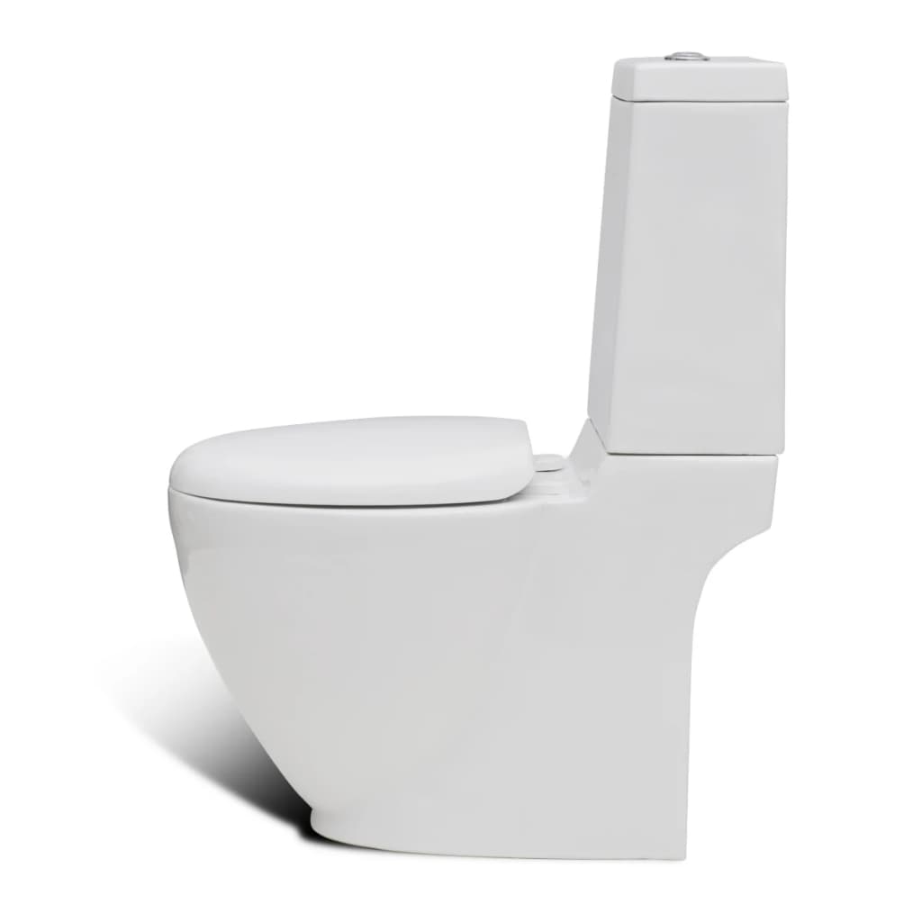 Set toaletne školjke i bidea bijeli keramički