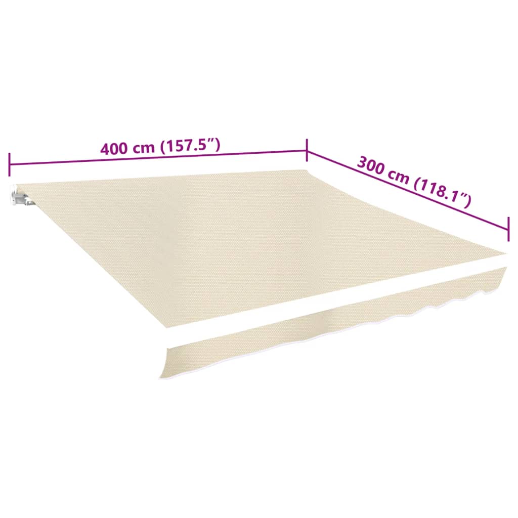 Platno za tendu krem 4 x 3 m (okvir nije uključen)