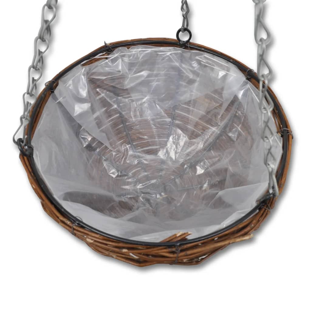 Viseće košarice od vrbe 4 kom lancem