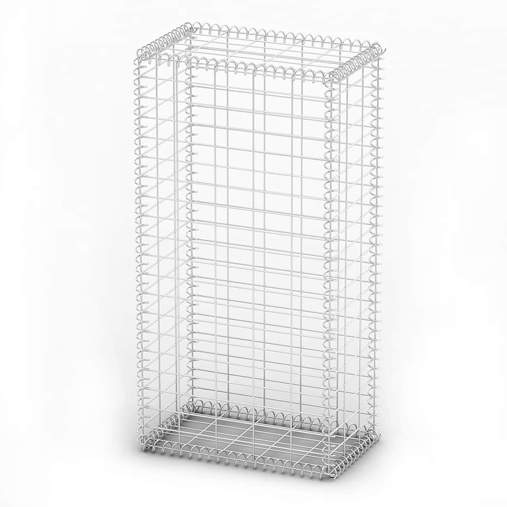 Gabionska košara s poklopcima od pocinčane žice 100 x 50 x 30 cm
