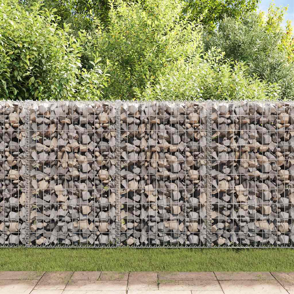 Gabionska košara s poklopcima od pocinčane žice 100 x 100 x 30 cm