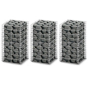 Set gabiona 3 kom od pocinčane žice 25 x 25 x 50 cm