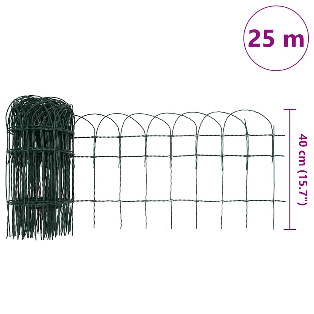 Ograda za gredice željezna 25x0,4 m