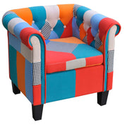 Fotelja s Patchwork Dizajnom Tkanina