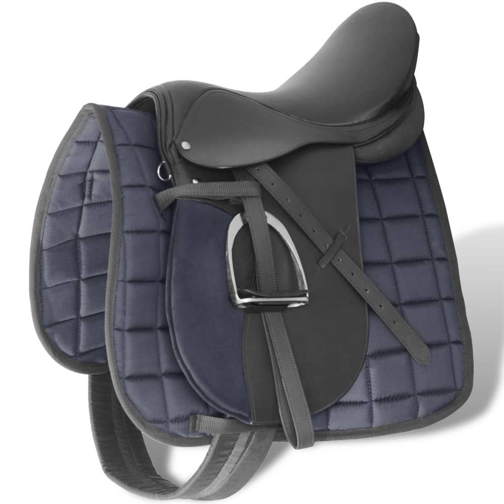 Sedlo za jahanje 16" prave kože 14 cm 5 u 1