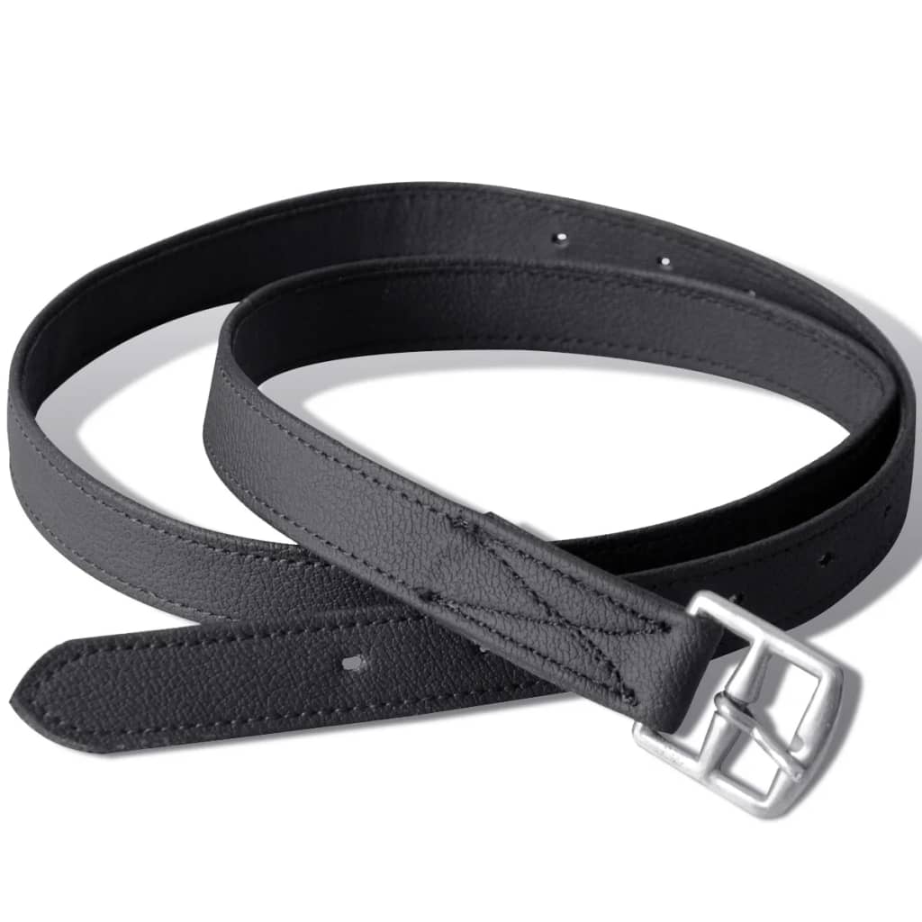Sedlo za Jahanje Komplet 17,5 " od Prave Kože Crno 18 cm 5 u 1