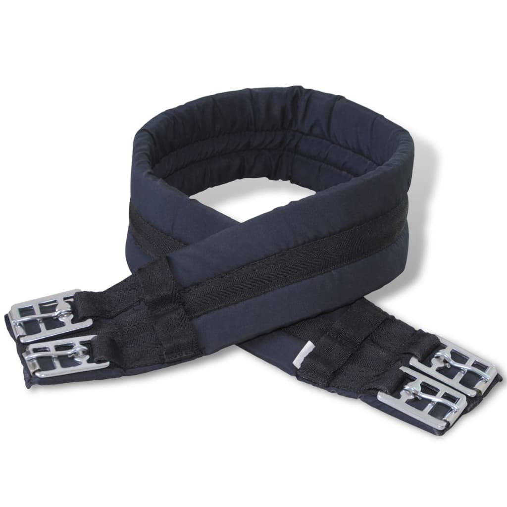 Sedlo za Jahanje Komplet 17,5 " od Prave Kože Crno 18 cm 5 u 1