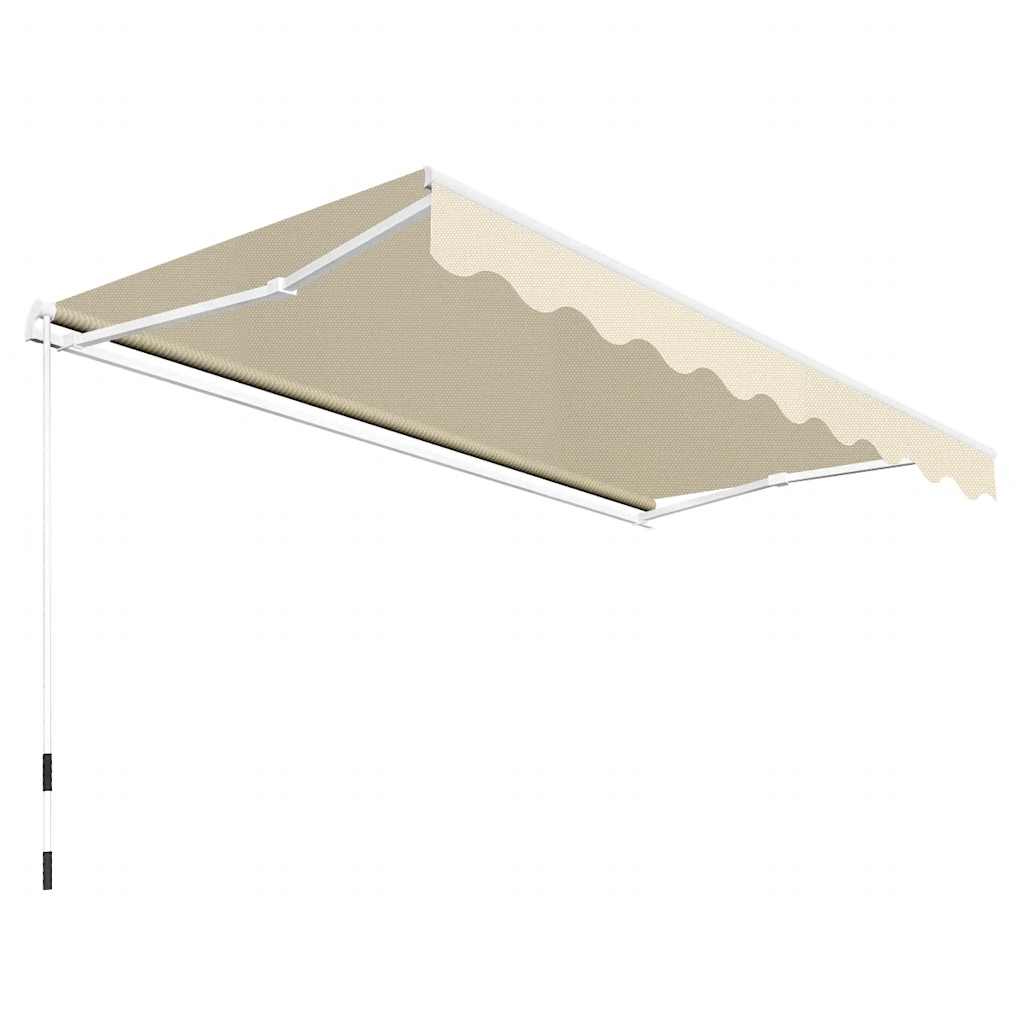 Ručno sjenilo 3 x 2,5 m Krem 100% poliester