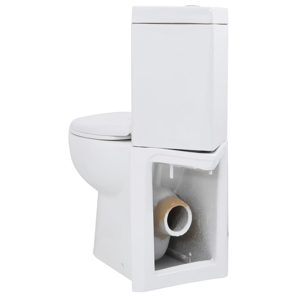 Keramička toaletna školjka kutna bijela
