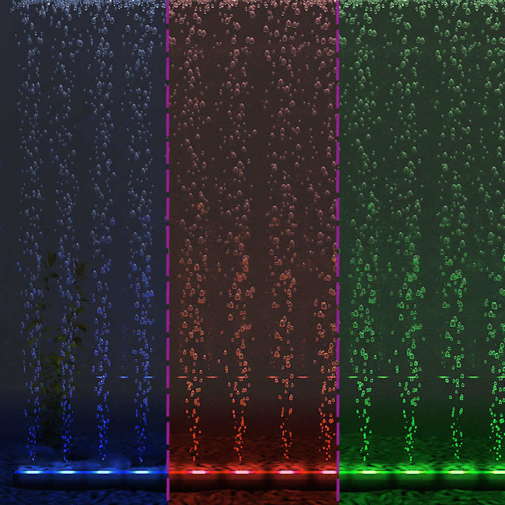 LED svjetiljka s mjehurićima za akvarij RGB 56,5 cm