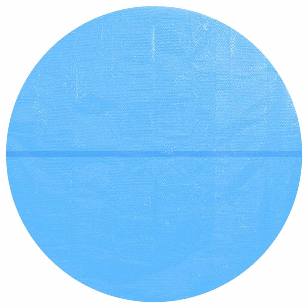 Okrugli plavi bazenski prekrivač od PE 488 cm