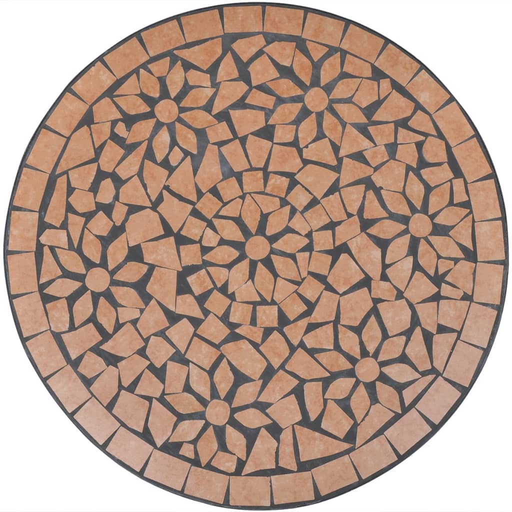 Bistro stolić terakota 60 cm s mozaikom