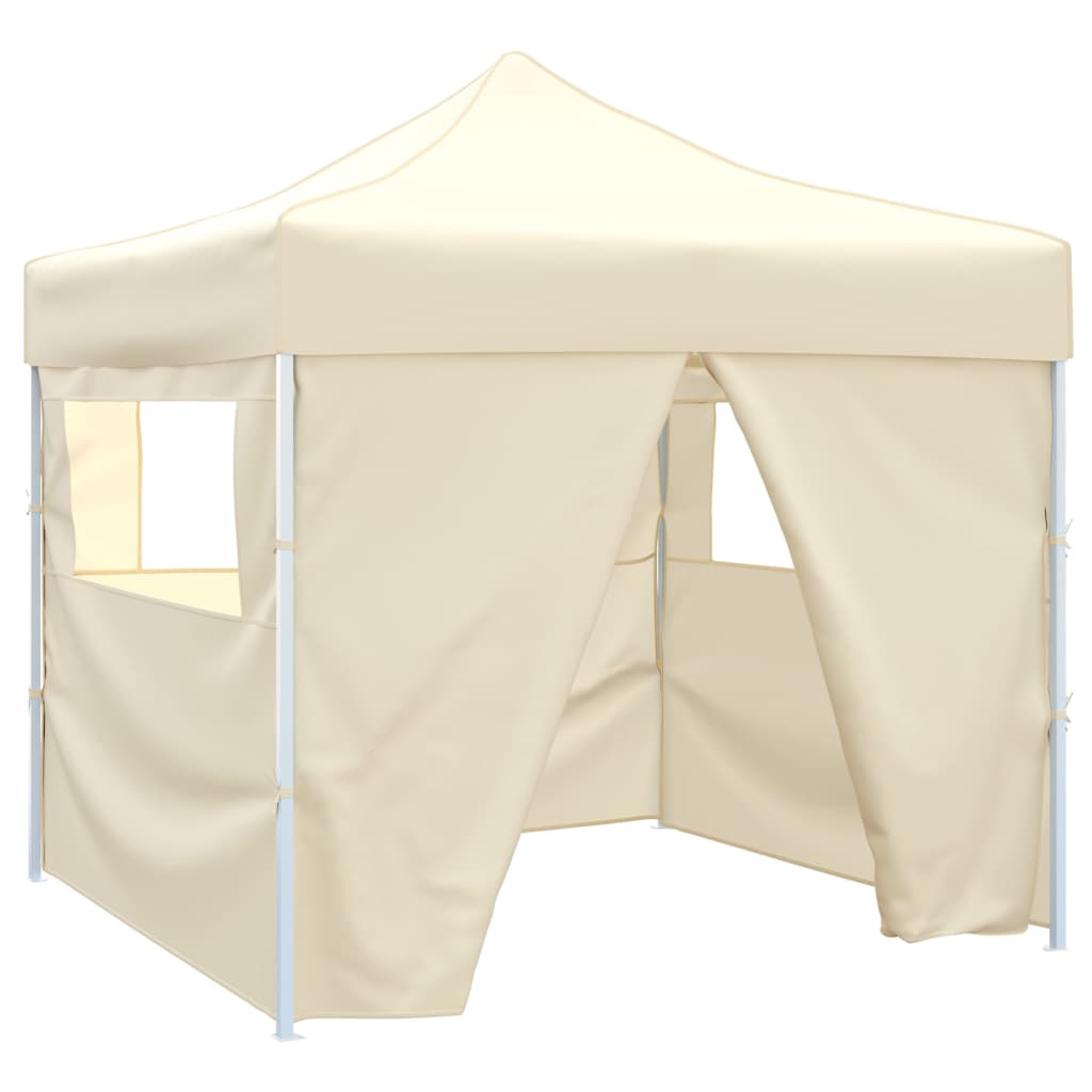 Krem Sklopivi Šator 3 x 3 m s 4 Zida