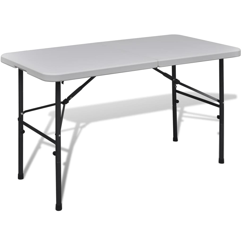 Sklopivi vrtni stol 122 cm HDPE bijeli