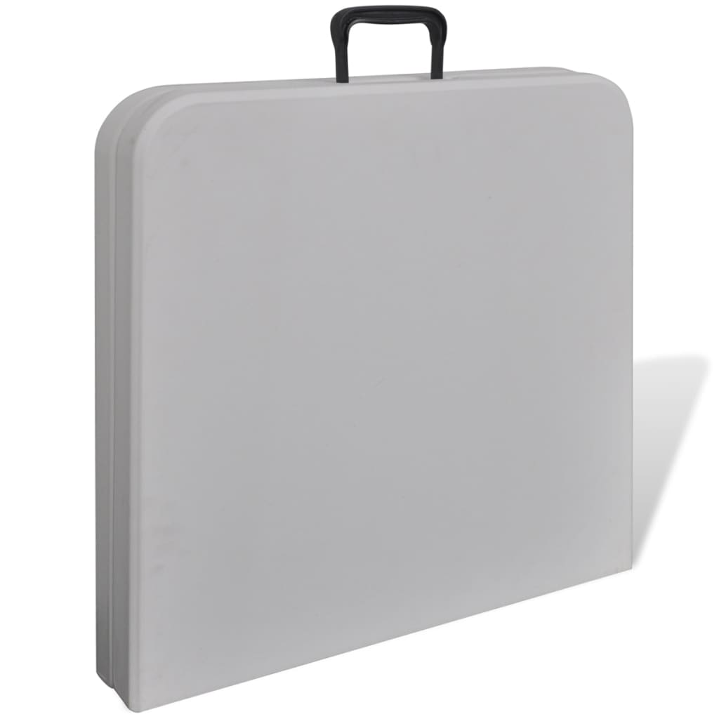 Sklopivi vrtni stol 122 cm HDPE bijeli