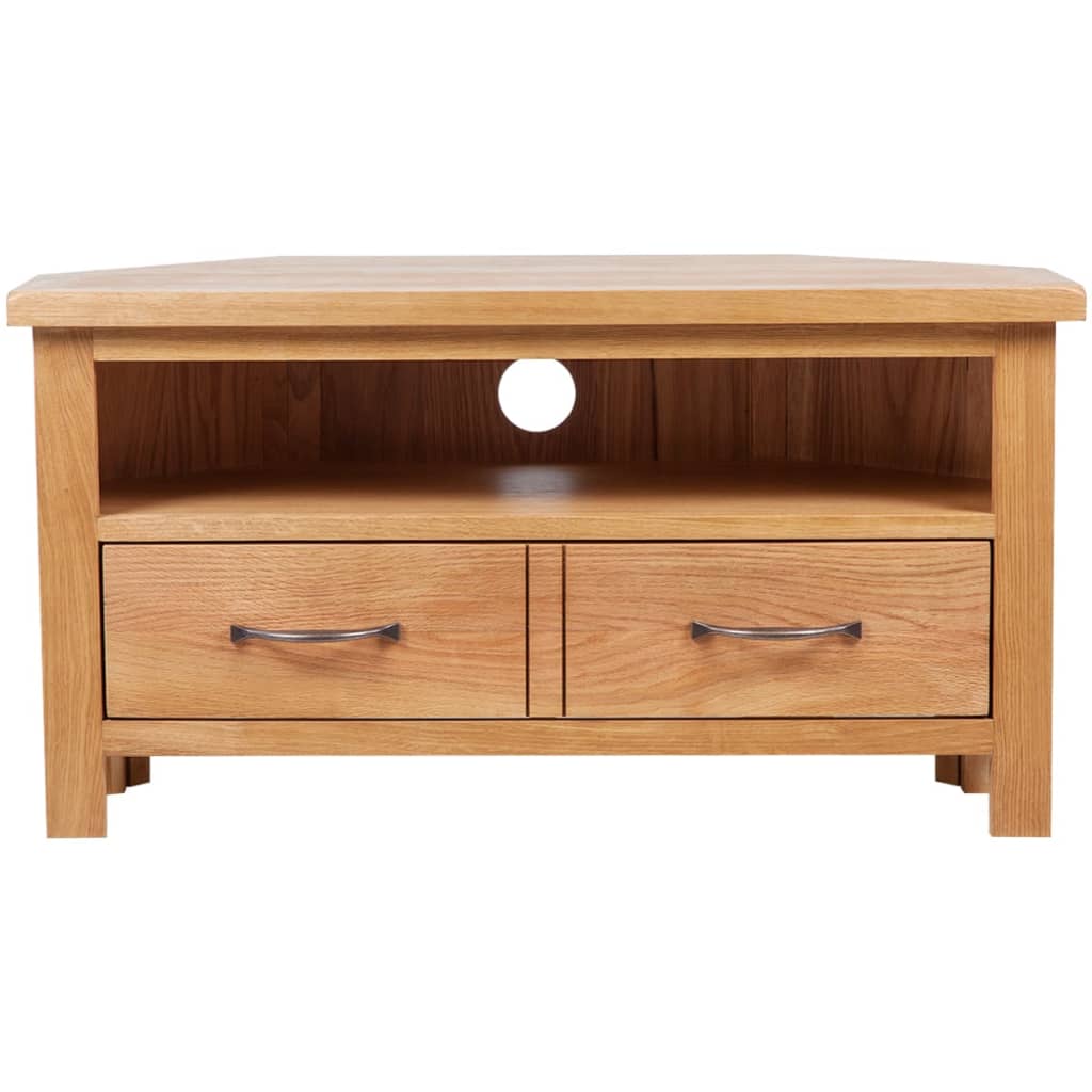 TV ormarić s ladicom 88 x 42 x 46 cm masivna hrastovina