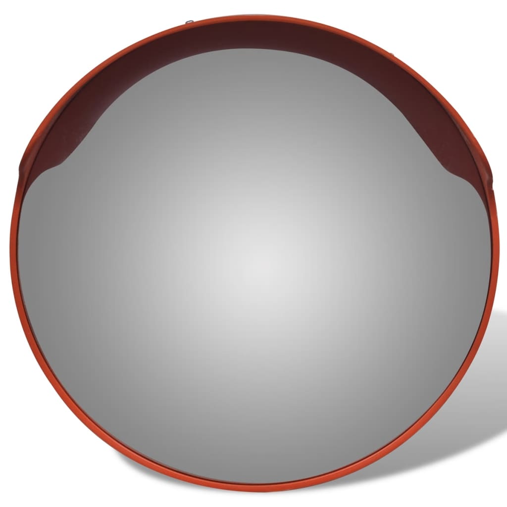 Konveksno vanjsko prometno ogledalo od PC plastike narančasto 45 cm