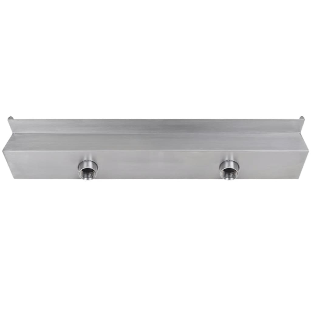 Pravokutna fontana za bazen s LED svjetlom nehrđajući čelik 60 cm