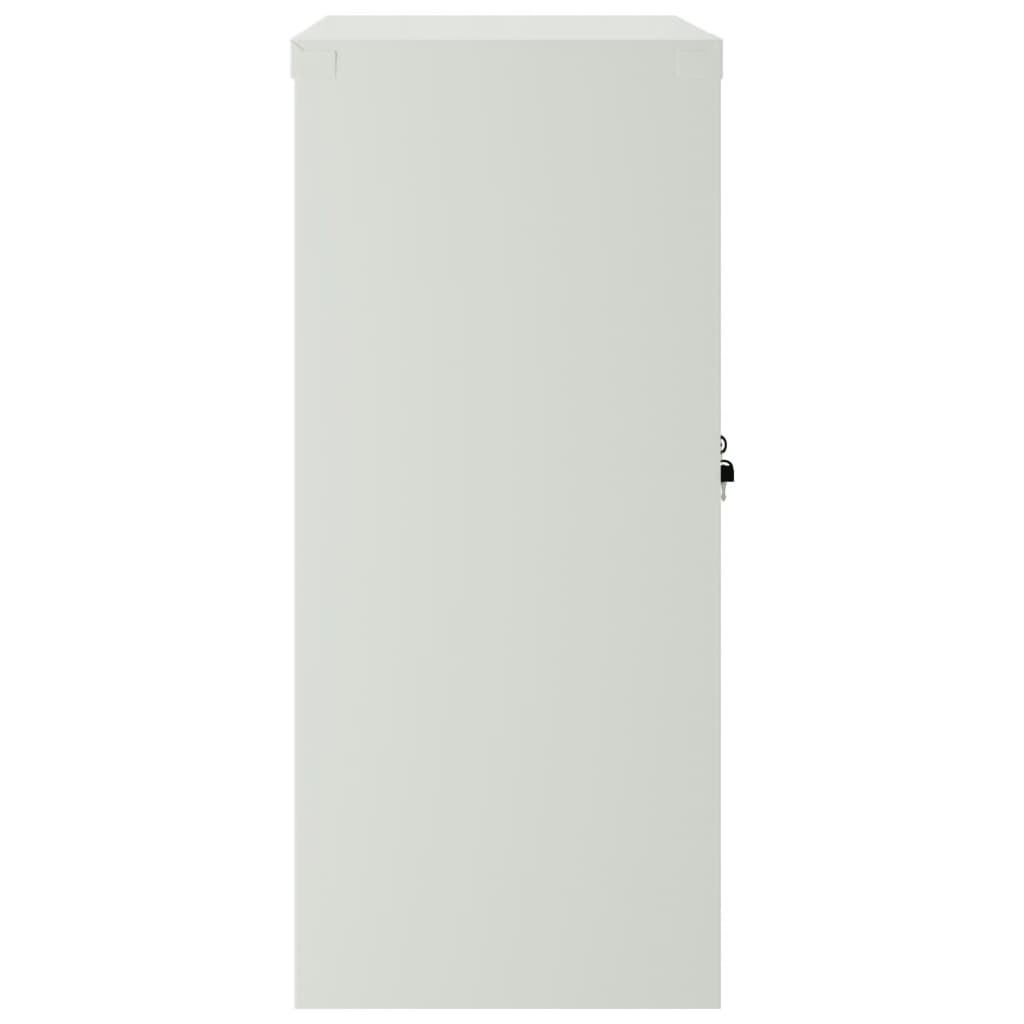 Uredski ormar s 2 vrata sivi 90 cm čelični