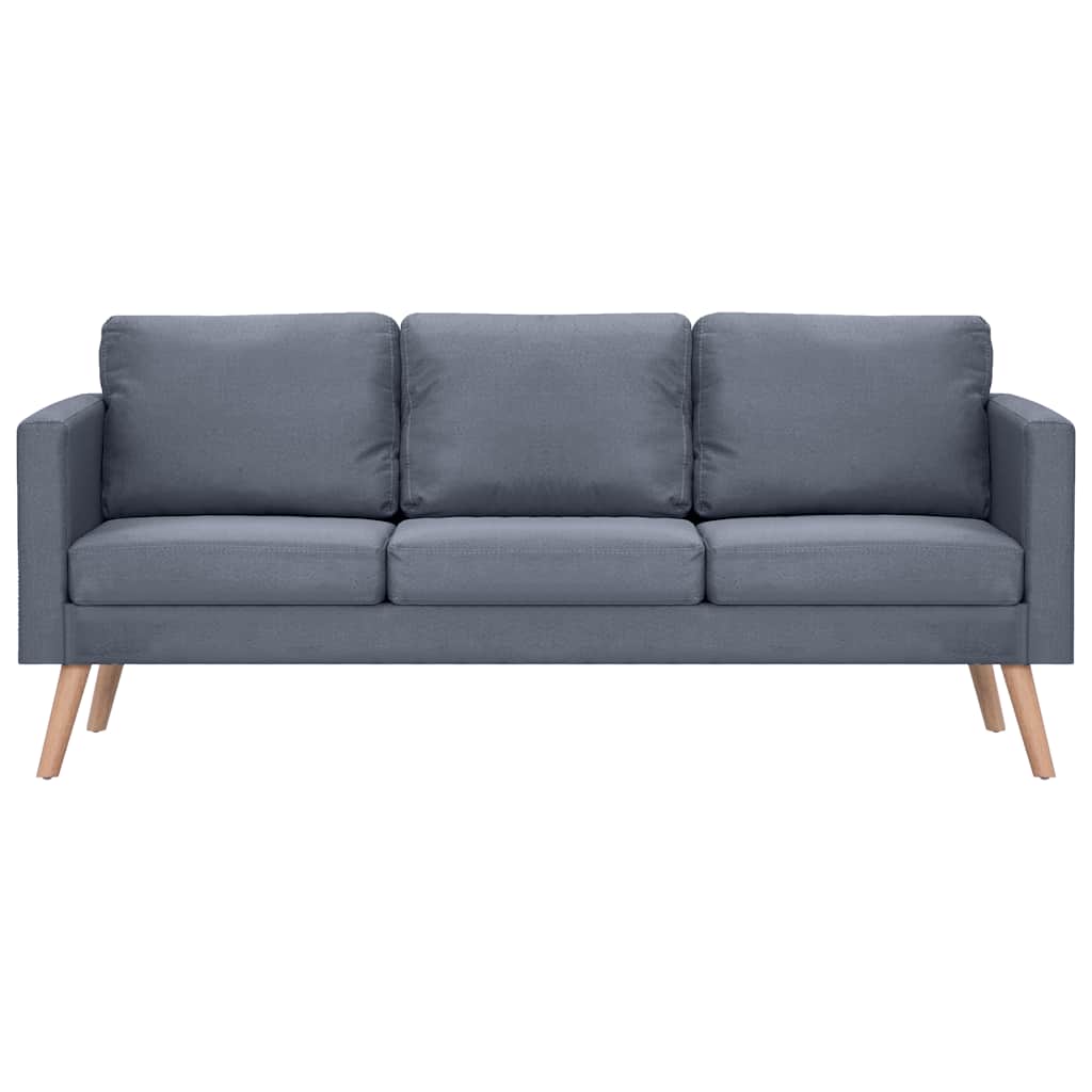 Trosjed Sofa od Tkanine Tamno Sivi