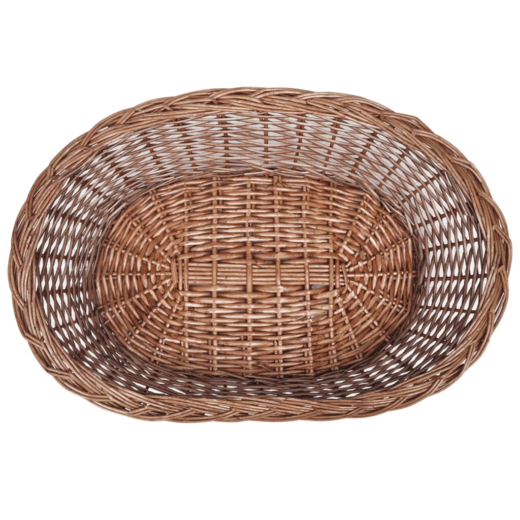 Košara za pse / krevet za ljubimce od vrbe prirodna boja 70 cm