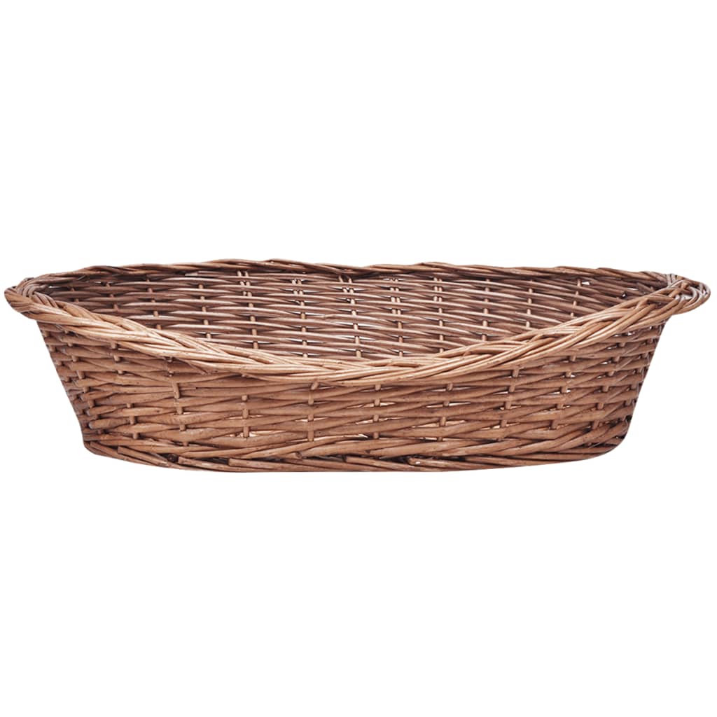 Košara za pse / krevet za ljubimce od vrbe prirodna boja 50 cm