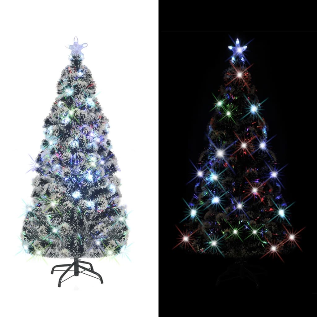 Osvijetljeno božićno drvce sa stalkom i LED 180 cm optička vlakna