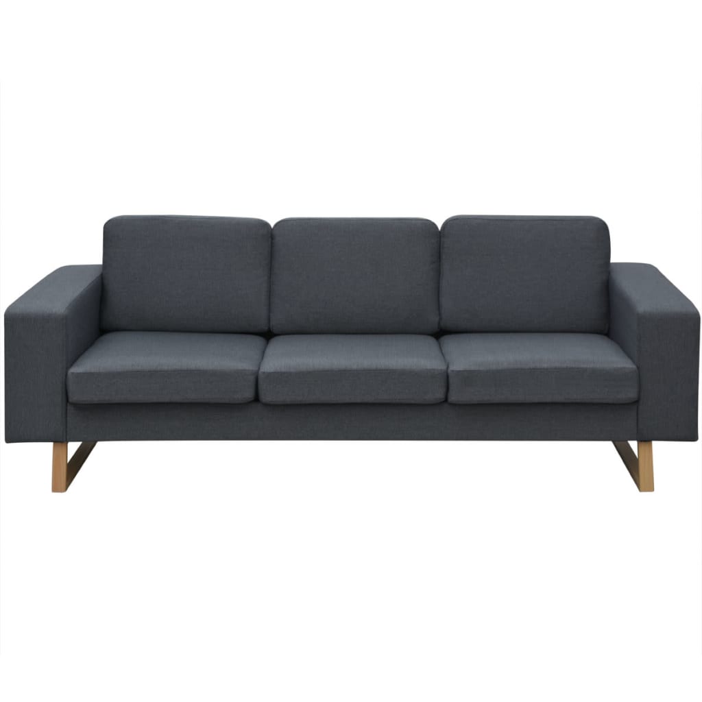 Trosjed/Sofa Tkanina Tamno Sivi