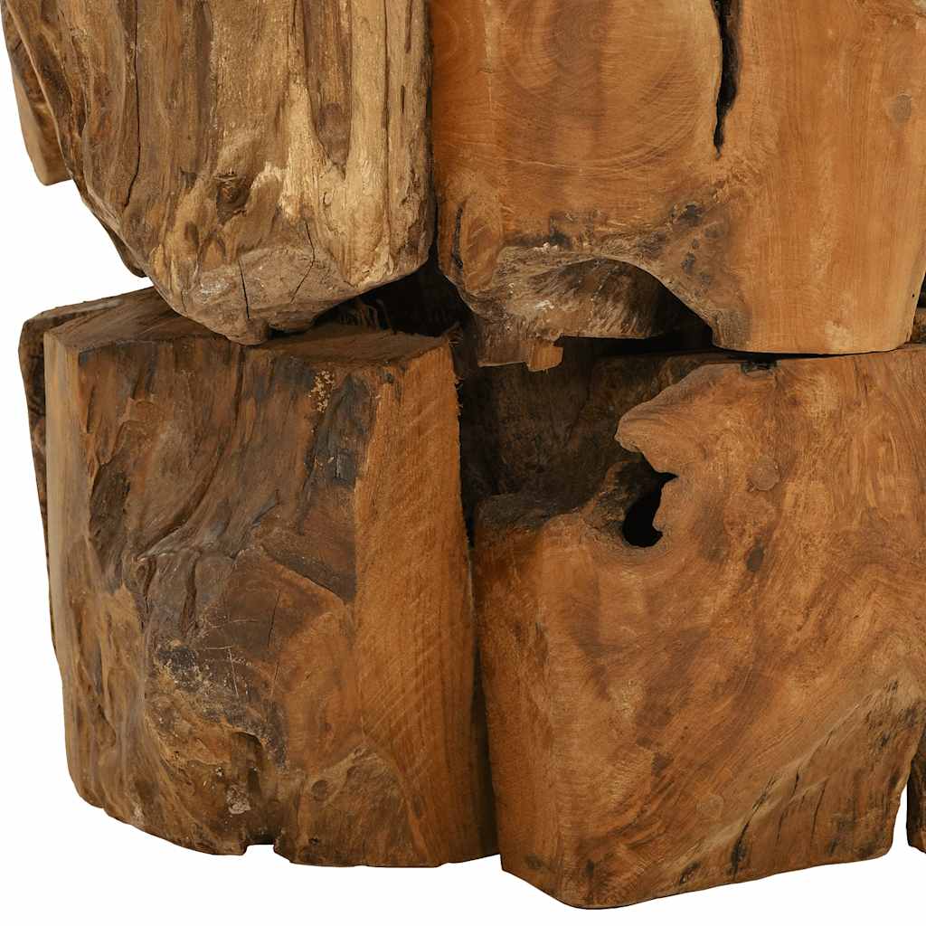 Stolić za kavu od naplavljene masivne tikovine 60 cm