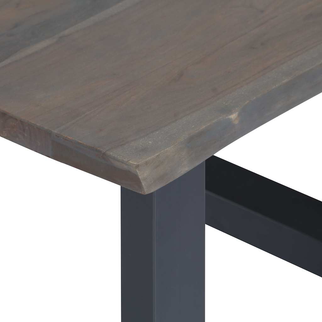 Stolić za kavu sa živim rubovima 60x60x40 cm masivno bagremovo drvo