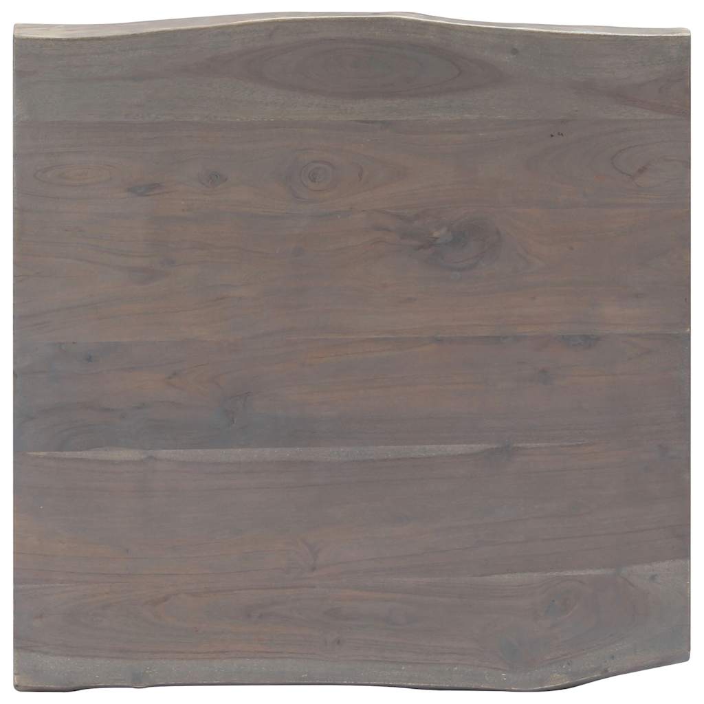 Stolić za kavu sa živim rubovima 60x60x40 cm masivno bagremovo drvo
