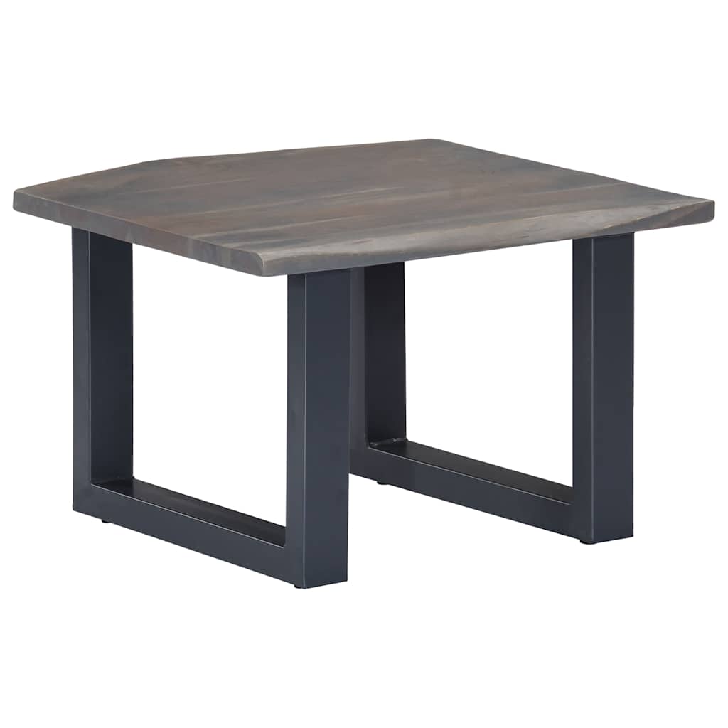 Stolić za kavu sa živim rubovima 60x60x40 cm masivno bagremovo drvo