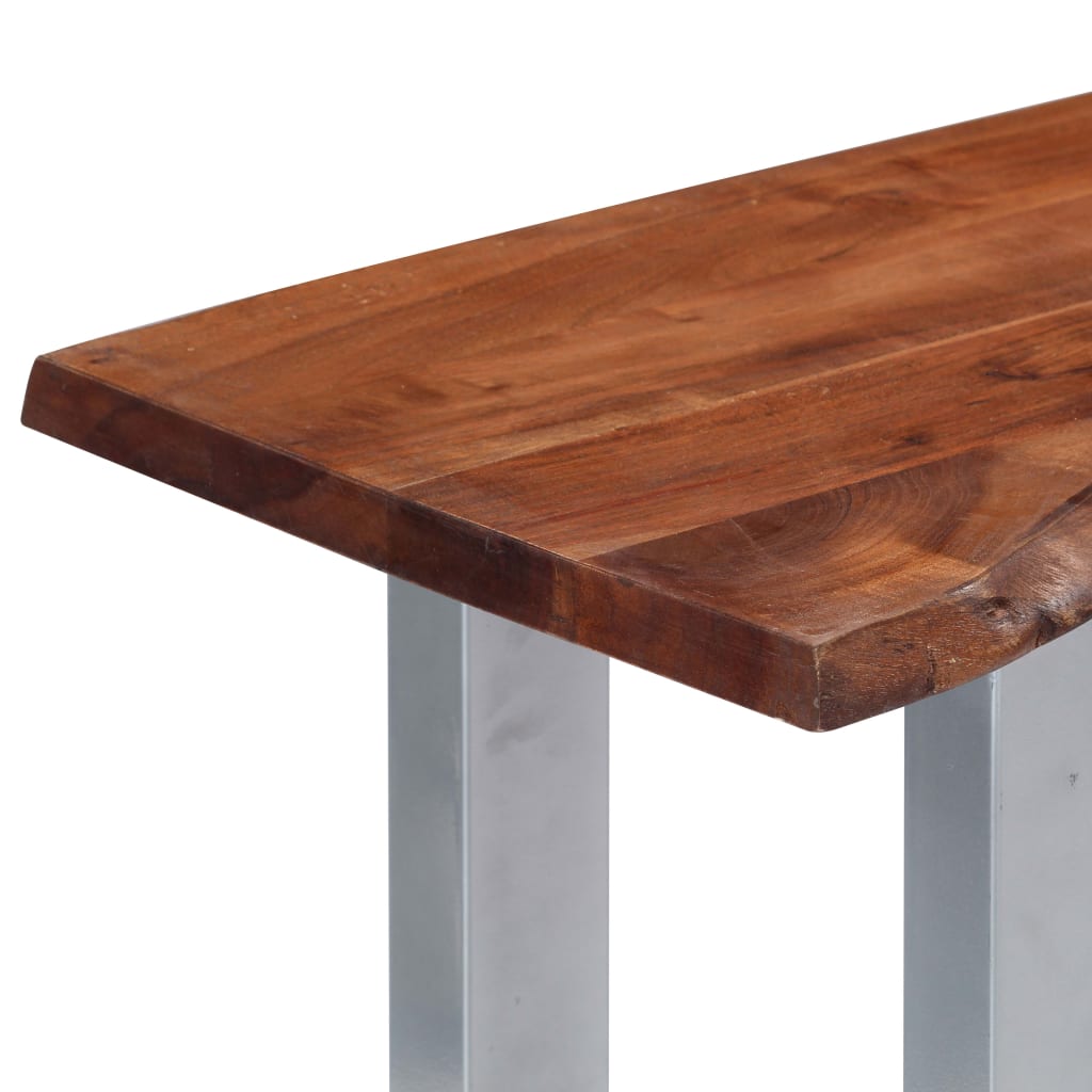 Konzolni stol 115 x 35 x 76 cm masivno drvo bagrema i željezo