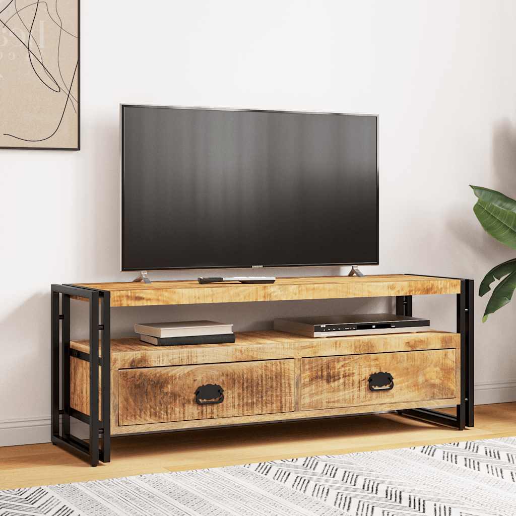 TV ormarić od masivnog drva manga 120 x 35 x 45 cm