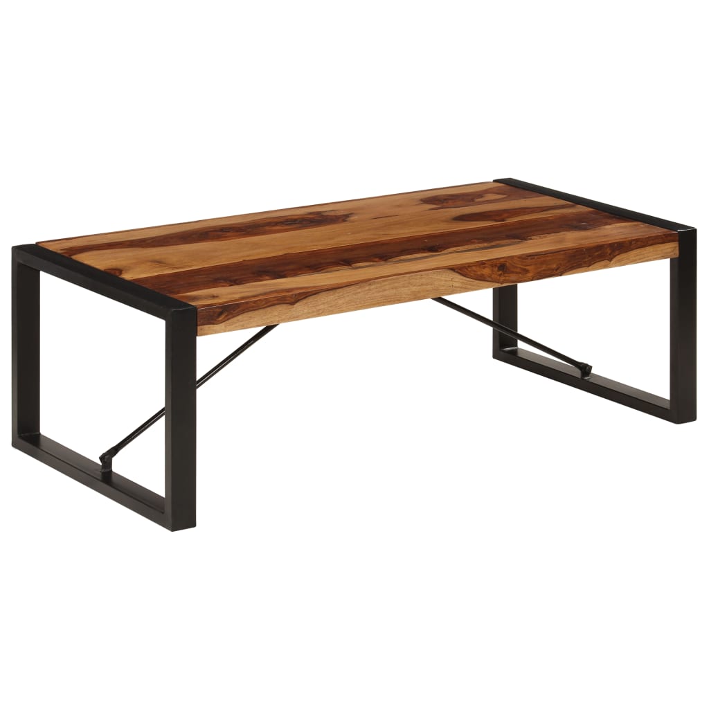Stolić za kavu od masivnog drva akacije 120 x 60 x 40 cm