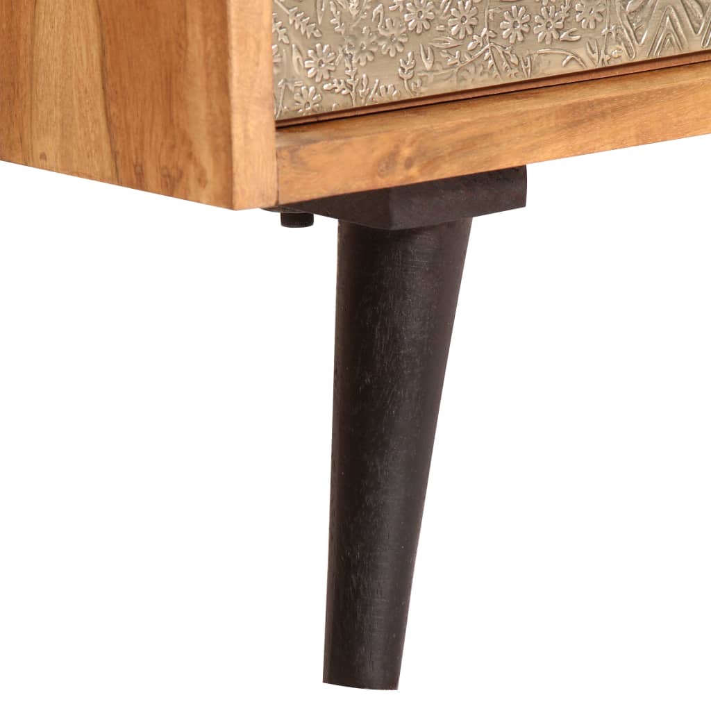 Komoda od masivnog bagremovog drva 80 x 30 x 75 cm