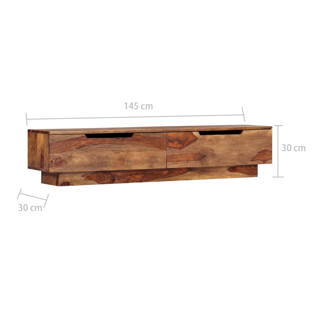 TV ormarić 145 x 30 x 30 cm od masivnog drva