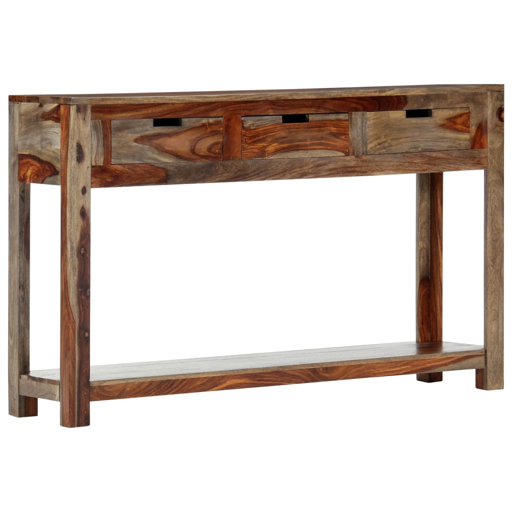Konzolni stol s 3 ladice 120x30x75 cm od masivnog drva akacije