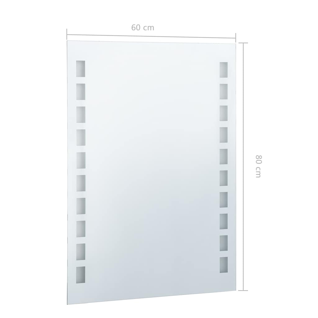 Kupaonsko LED zidno ogledalo 60 x 80 cm