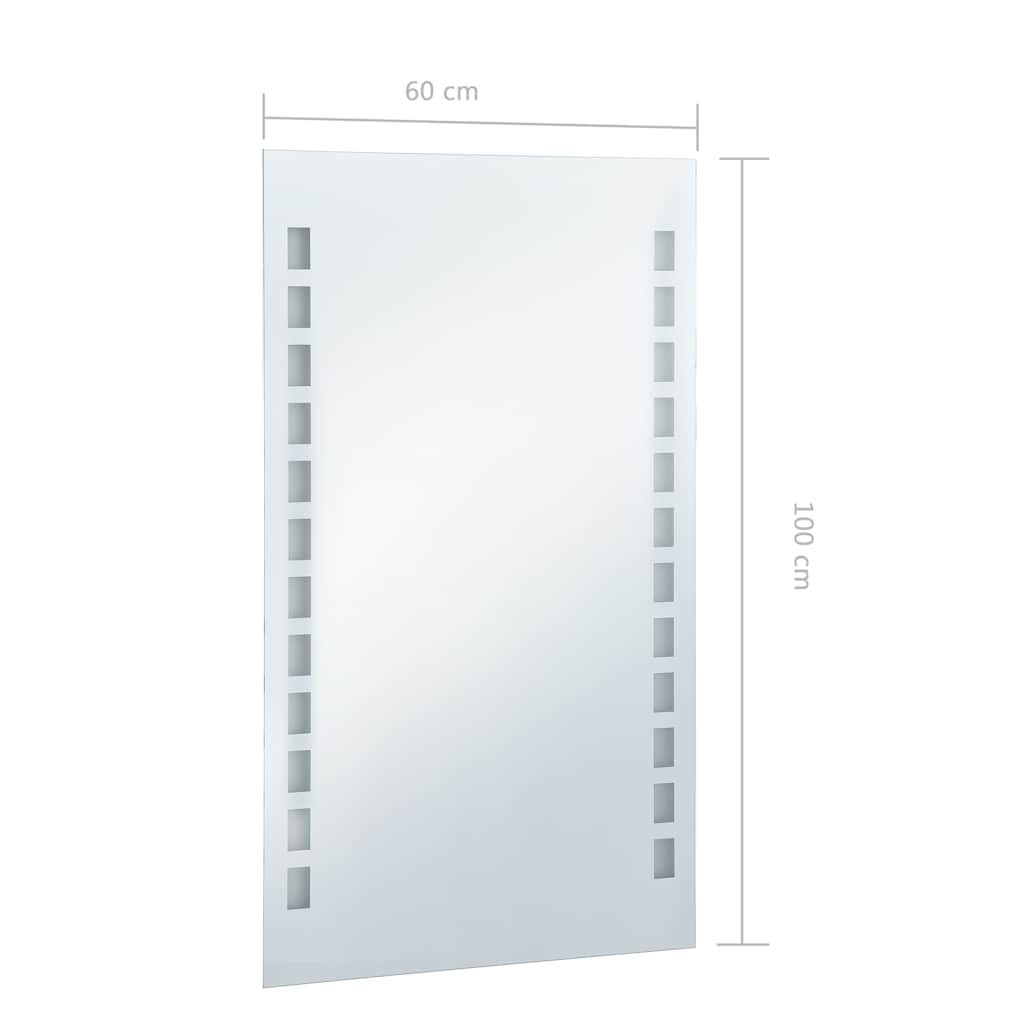Kupaonsko LED zidno ogledalo 60 x 100 cm