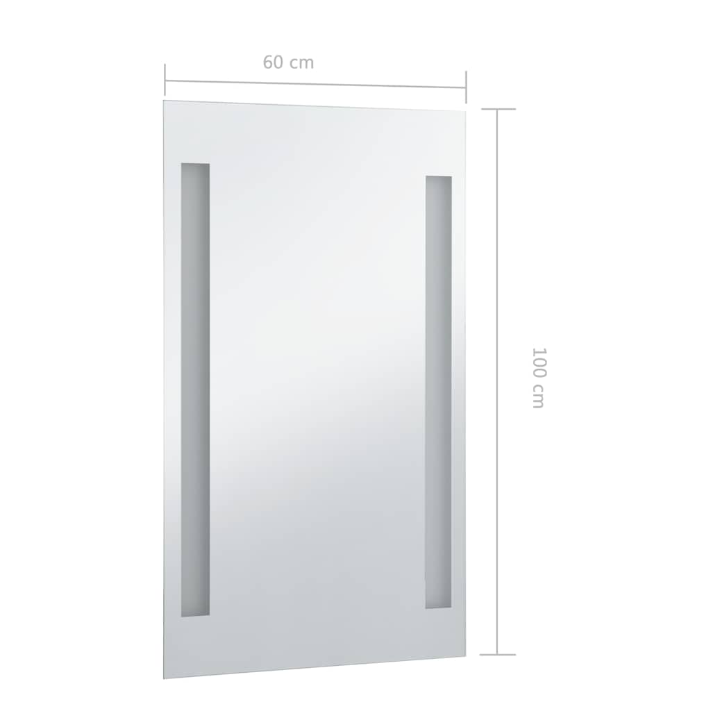 Kupaonsko LED zidno ogledalo 60 x 100 cm